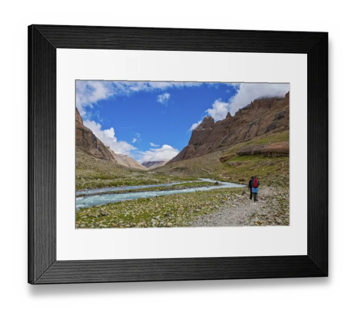 Framed Print : Pilgrims on the Kailash Kora, Western Tibet, Asia Framed Print : Pilgrims on the Kailash Kora, Western Tibet, Asia