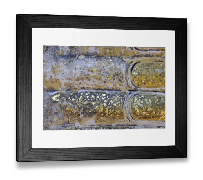 Framed Print : Feet a lying Buddha statue decorated with gold leaf