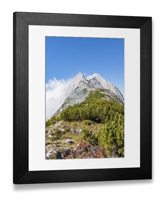 Framed Print : View along the ridge of the Mieminger Kette with summit Karkopf and Hochwand Framed Print : View along the ridge of the Mieminger Kette with summit Karkopf and Hochwand