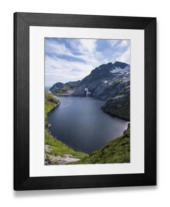 Framed Print : Lake Fjerddalsvatnet, near Sorvagen Framed Print : Lake Fjerddalsvatnet, near Sorvagen