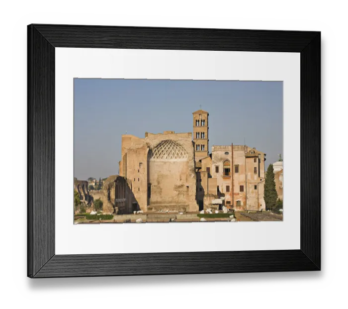 Framed Print : Temple of Venus and Roma apse as seen from the Colosseum Framed Print : Temple of Venus and Roma apse as seen from the Colosseum