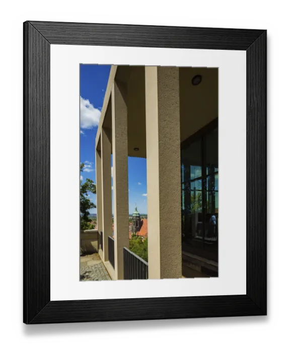Framed Print : Sonnenstein Fortress now District Office