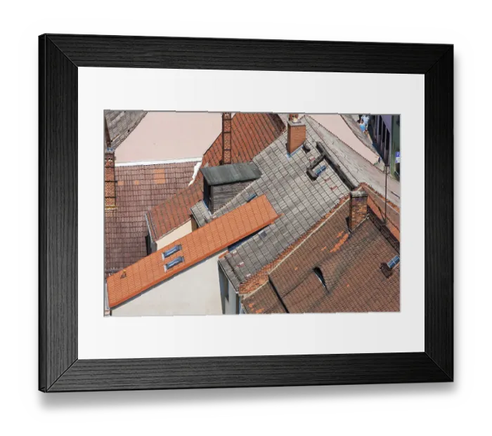 Framed Print : Meissen roofs in the old town Framed Print : Meissen roofs in the old town