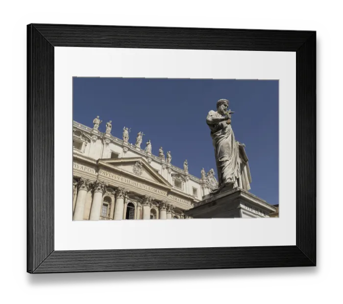 Framed Print : Statue of St Peter, St Peter's Basilica