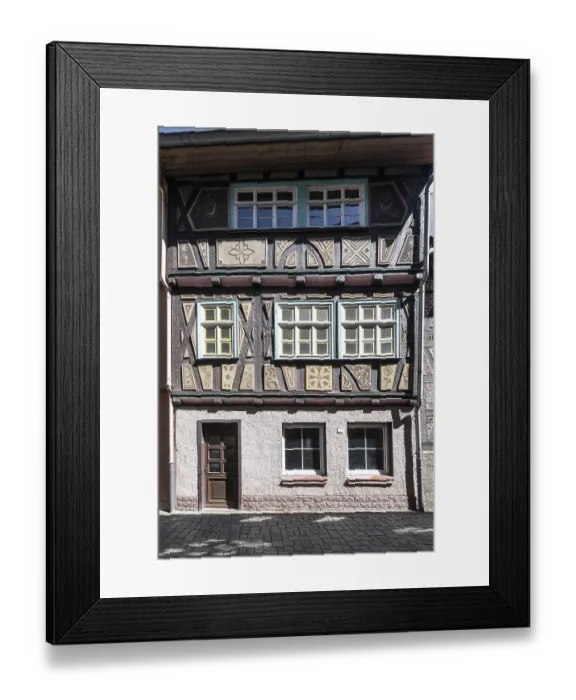 Framed Print : Half-timbered houses, Schmalkalden