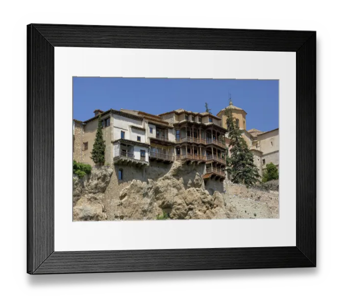 Framed Print : Hanging houses in the old town of Cuenca Framed Print : Hanging houses in the old town of Cuenca