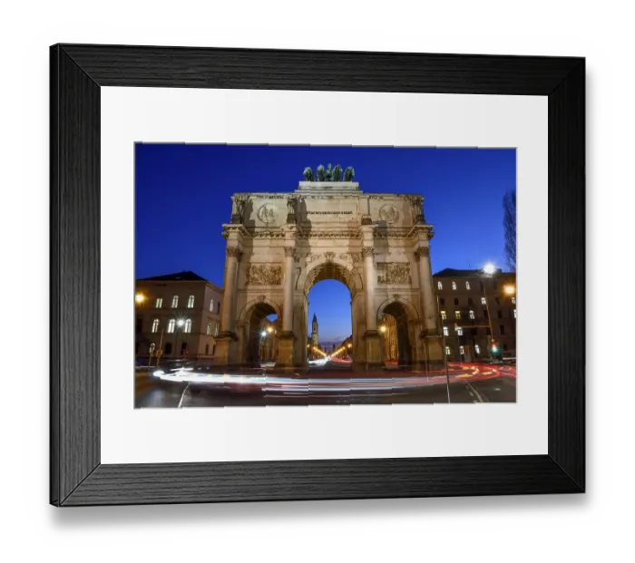 Framed Print : Siegestor by the architect Friedrich von Gaertner (1852)