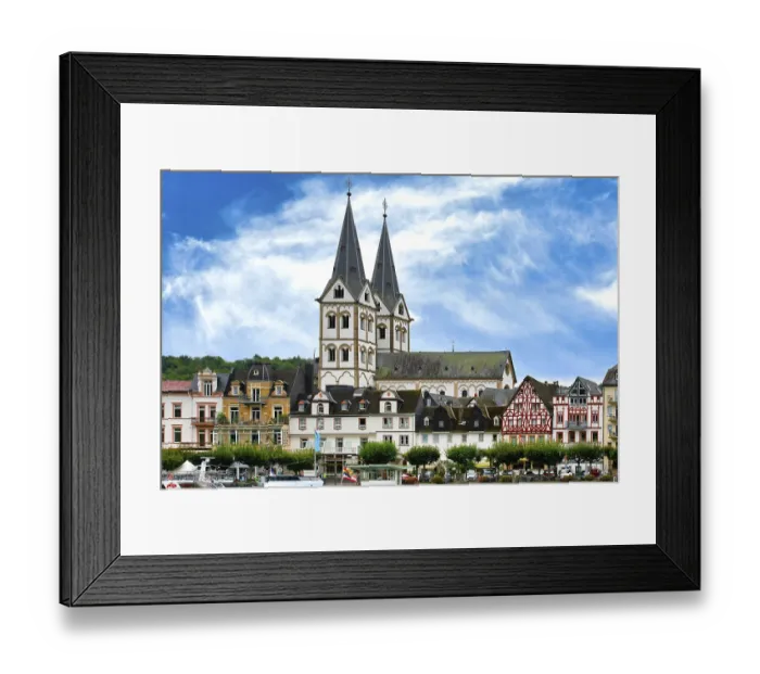 Framed Print : St. Severus Church, Boppard, Rhine River Framed Print : St. Severus Church, Boppard, Rhine River