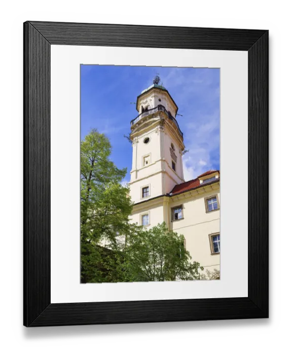Framed Print : Clementium Astronomical Tower and Baroque Library