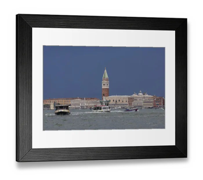 Framed Print : City view of Venice, view of the city from the Canale della Giudecca