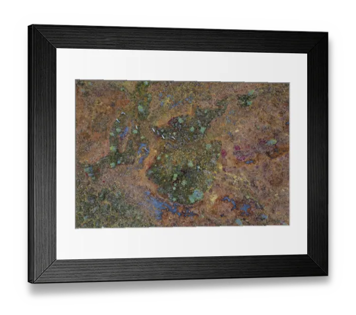 Framed Print : Drone shot, aerial view, wetland