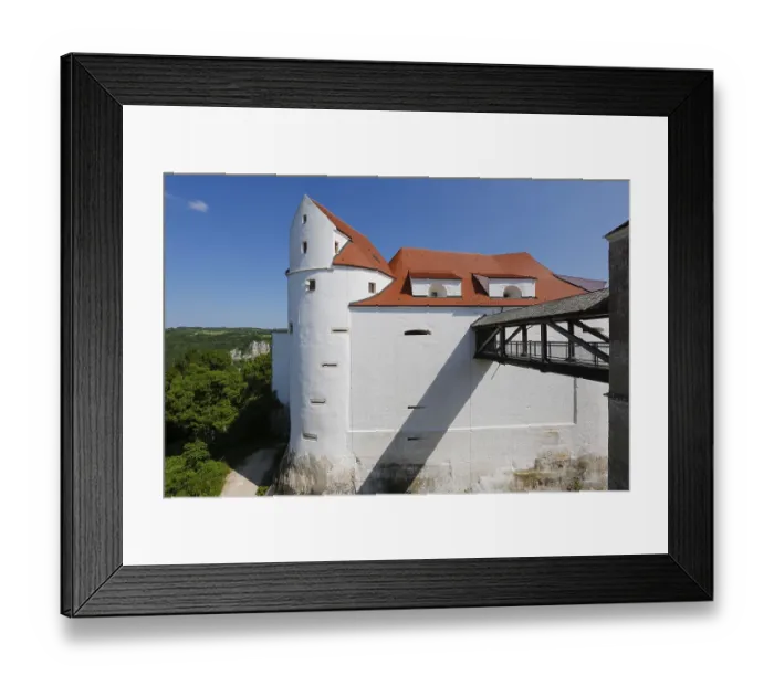 Framed Print : Wildenstein Castle, Spornburg, medieval castle complex