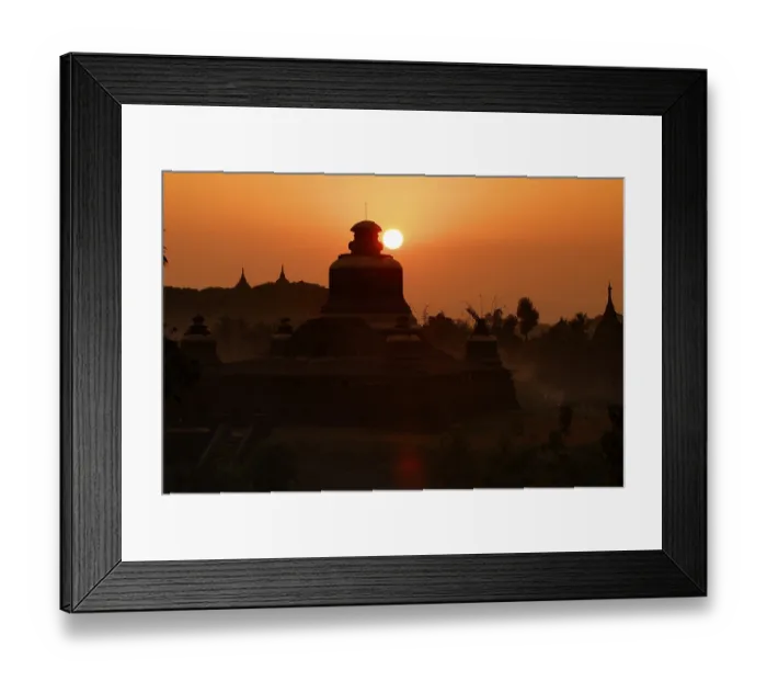 Framed Print : Temple complex of Mrauk-U, Burma
