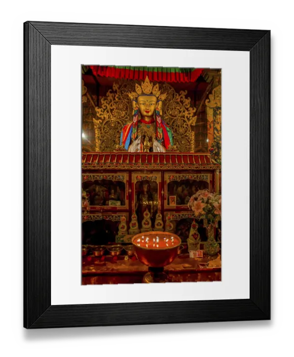 Framed Print : Buddhas in the Kumbum in the monastery of Gyantse Framed Print : Buddhas in the Kumbum in the monastery of Gyantse