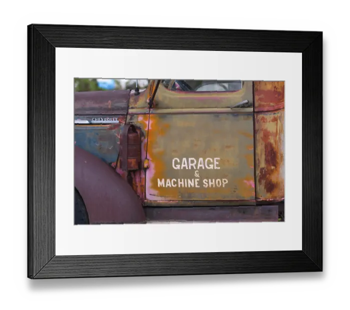 Framed Print : Car, colourful paint pattern, vintage car Framed Print : Car, colourful paint pattern, vintage car