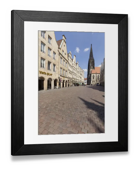 Framed Print : Lamberti-Church at Prinzipalmarkt Framed Print : Lamberti-Church at Prinzipalmarkt