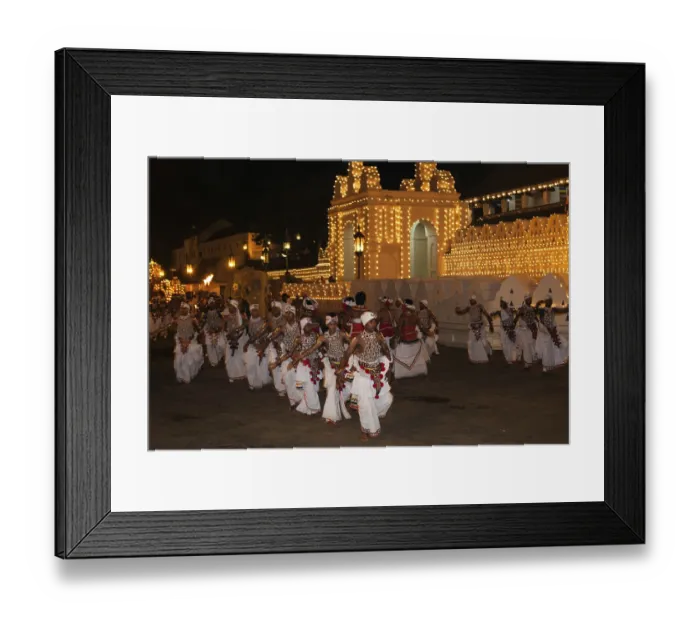 Framed Print : Dance troupe, Kandy Dancers in traditional costumes Framed Print : Dance troupe, Kandy Dancers in traditional costumes