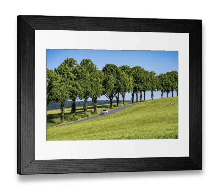 Framed Print : Country road between Warstein and Hirschberg in Sauerland