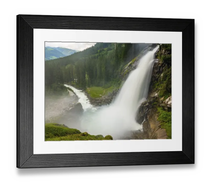 Framed Print : Krimml Waterfalls, Krimml, Pinzgau