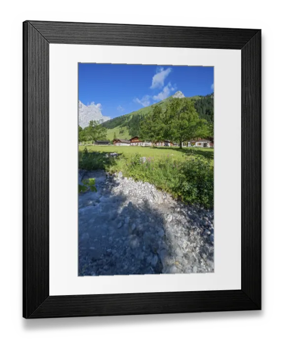 Framed Print : The alpine village of Eng, Eng-Alm
