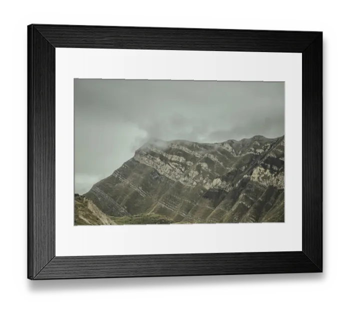 Framed Print : Landscape in the Andean highlands
