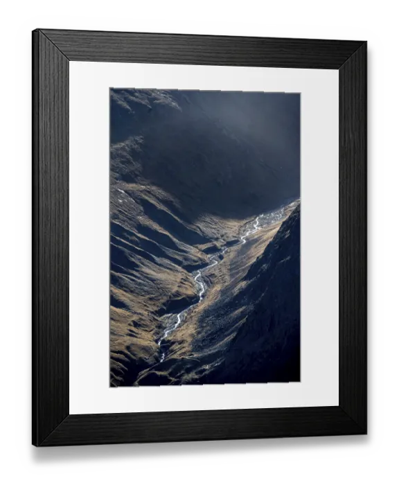 Framed Print : Mountain valley Langtal with mountain stream Langtalerbach Framed Print : Mountain valley Langtal with mountain stream Langtalerbach