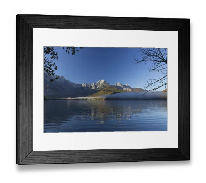 Framed Print : Autumn mood at lake Almsee, Gruenau Framed Print : Autumn mood at lake Almsee, Gruenau