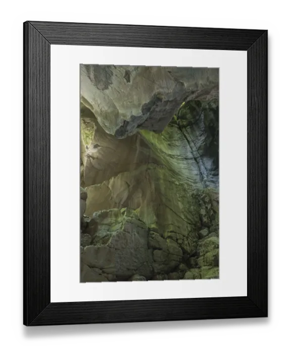 Framed Print : The Dark Gorge of the Lammerklamm
