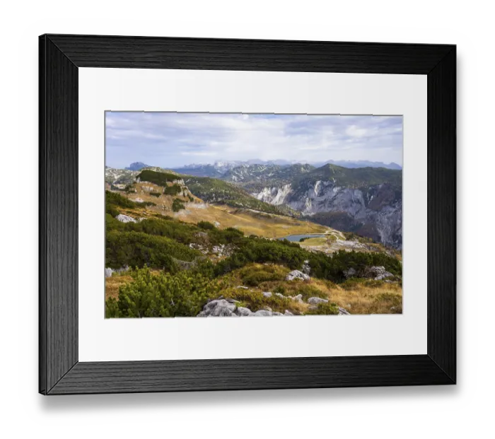 Framed Print : Lake Augstsee and the Atterkogel mountain on the Loser Framed Print : Lake Augstsee and the Atterkogel mountain on the Loser