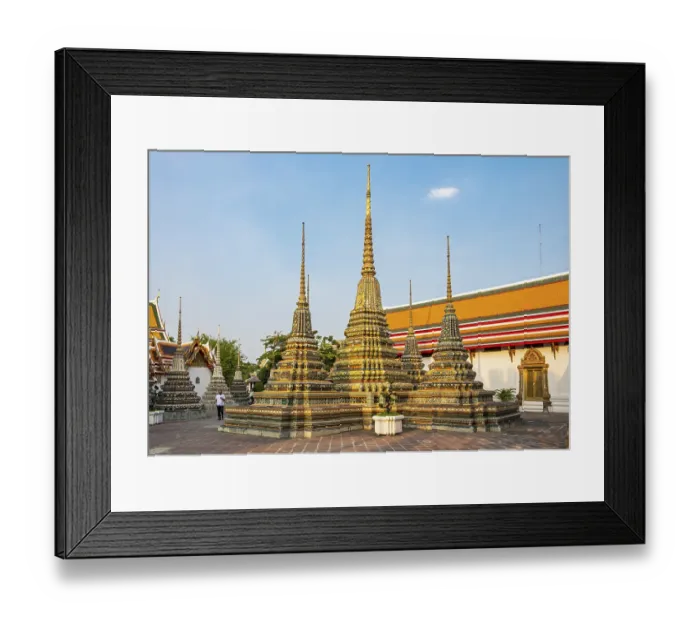 Framed Print : Stupas at Wat Pho complex, Bangkok, Thailand, Asia Framed Print : Stupas at Wat Pho complex, Bangkok, Thailand, Asia