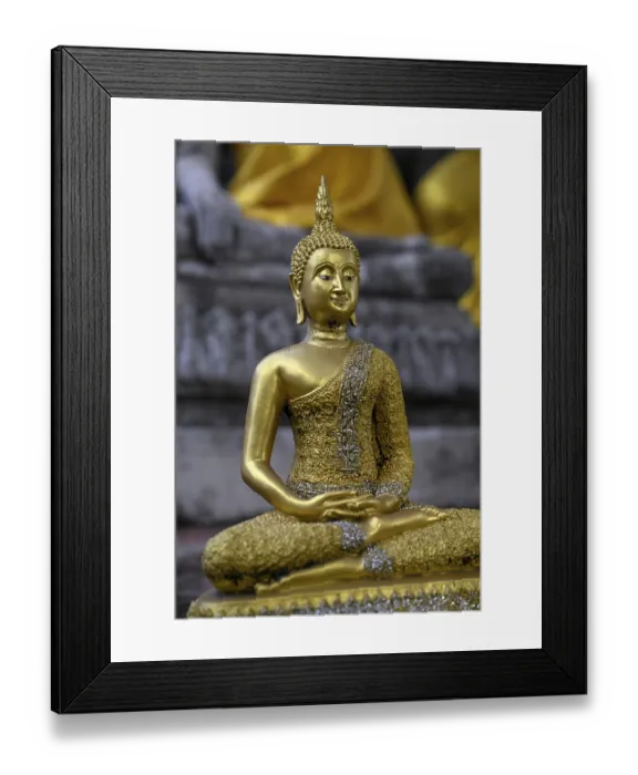 Framed Print : Buddha statue in Wat Yai Chai Mongkhon