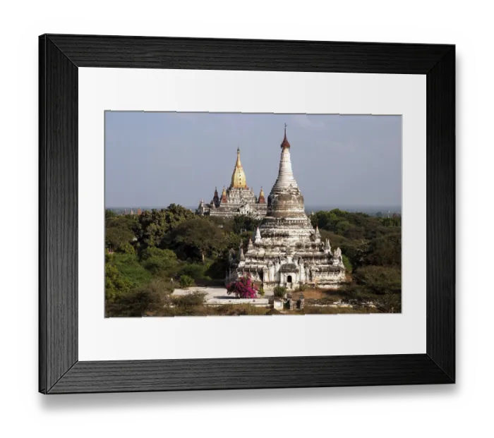 Framed Print : View of pagodas, Ananda temples behind