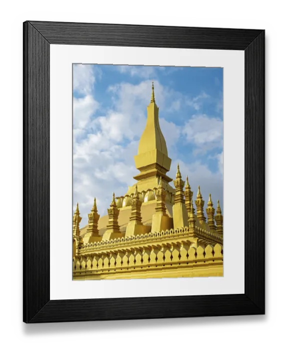 Framed Print : Pha That Luang stupa, Vientiane, Laos, Asia Framed Print : Pha That Luang stupa, Vientiane, Laos, Asia