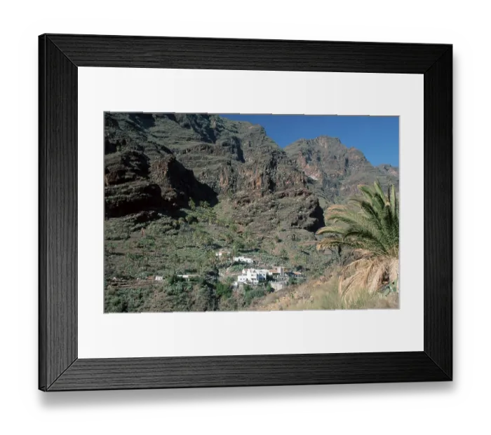 Framed Print : Village La Laja, La Gomera, Canary Islands Framed Print : Village La Laja, La Gomera, Canary Islands