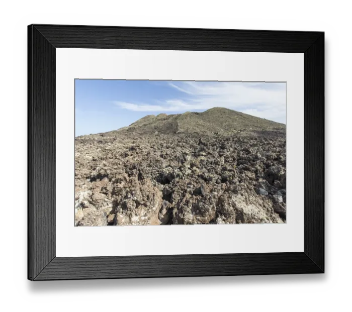 Framed Print : Volcano Colorado with solidified lava flow