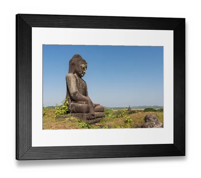 Framed Print : Buddha Statue at Peisi Taung (Pizidaung) Framed Print : Buddha Statue at Peisi Taung (Pizidaung)