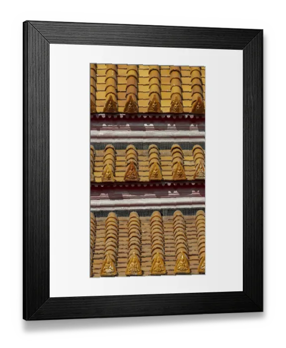 Framed Print : Roof decoration on the Uposatha Hall Framed Print : Roof decoration on the Uposatha Hall