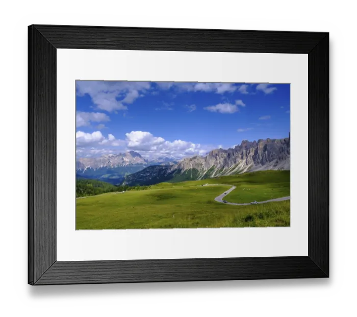 Framed Print : Giau Pass, Ampezzo Dolomites, Cadore
