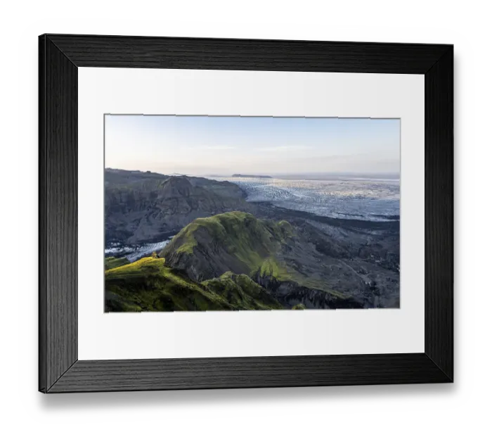 Framed Print : Spectacular landscape in the evening light