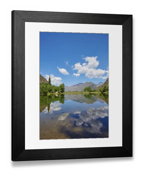 Framed Print : Lake Panta de la Torrassa in the mountains
