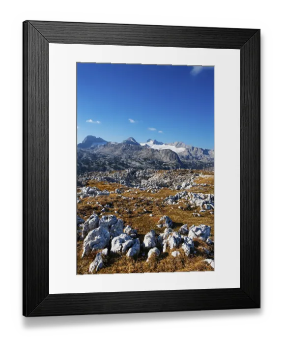Framed Print : View to the High Dachstein, Dachstein Massif