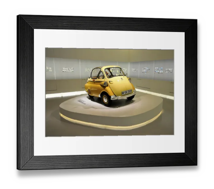 Framed Print : BMW Isetta from 1955, BMW Museum