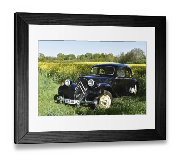 Framed Print : Vintage car, Citroen Traction Avant
