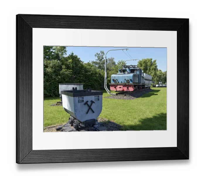Framed Print : Vintage electric locomotive no