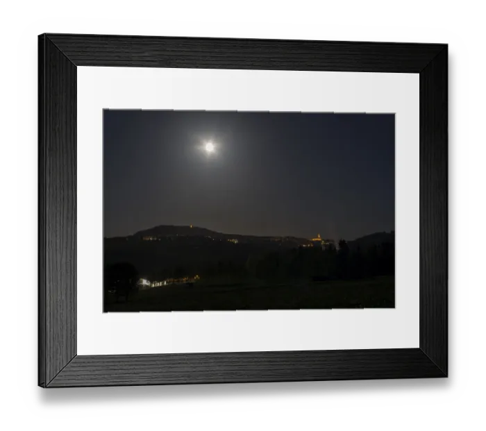 Framed Print : View from north to Poehlberg and Annaberg-Buchholz with St Framed Print : View from north to Poehlberg and Annaberg-Buchholz with St