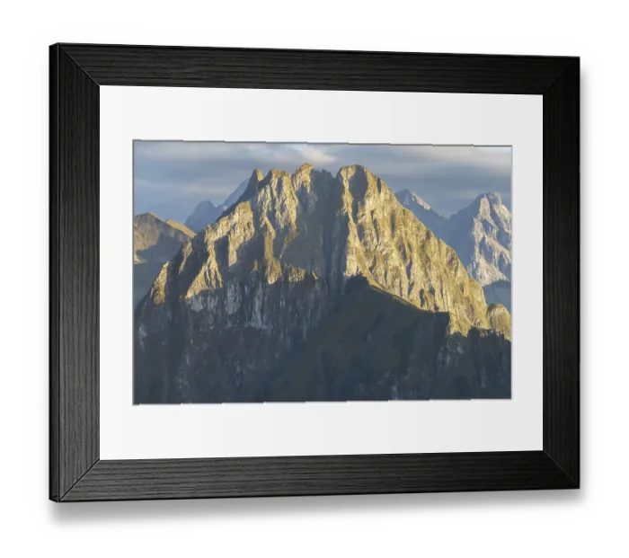 Framed Print : View from Laufbacher-Eckweg to Hoefats