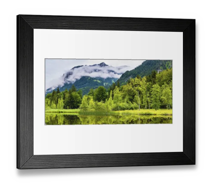Framed Print : Water reflection in the moor pond Framed Print : Water reflection in the moor pond