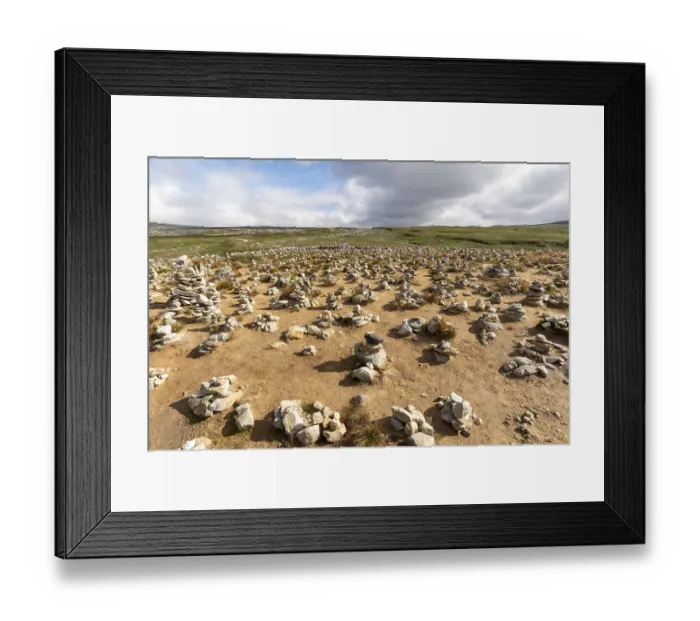 Framed Print : Cairns at the Polar Circle Center on the E6 Framed Print : Cairns at the Polar Circle Center on the E6