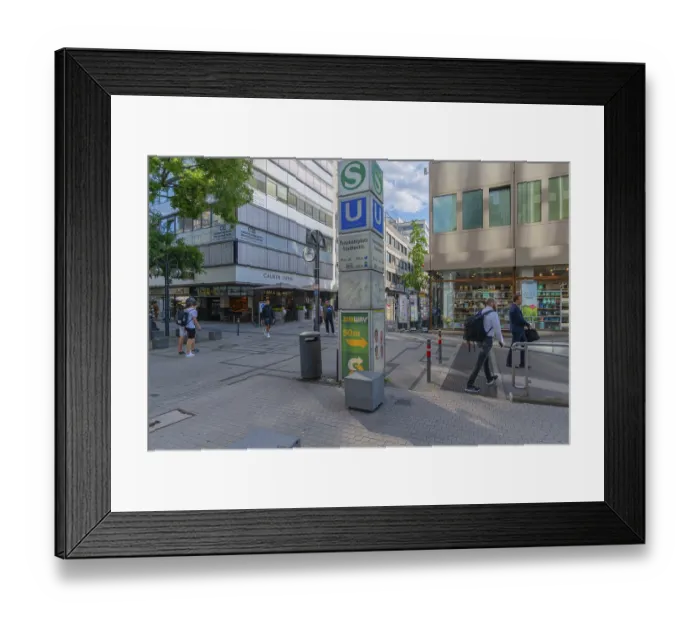 Framed Print : Calwer Strasse, Stuttgart, city centre