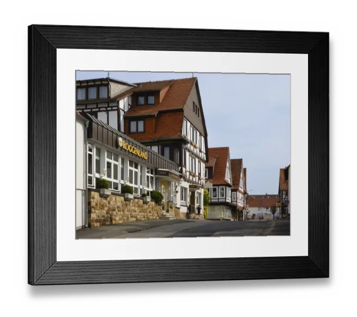 Framed Print : Half-timbered houses in the centre of Waldeck Framed Print : Half-timbered houses in the centre of Waldeck